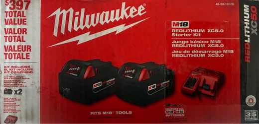 Milwaukee m18 batteries and charger
