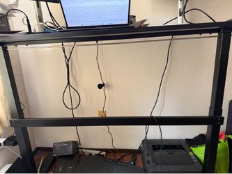 Black Metal Standing Desk Frame