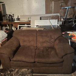 Brown Sofa And Loveseat