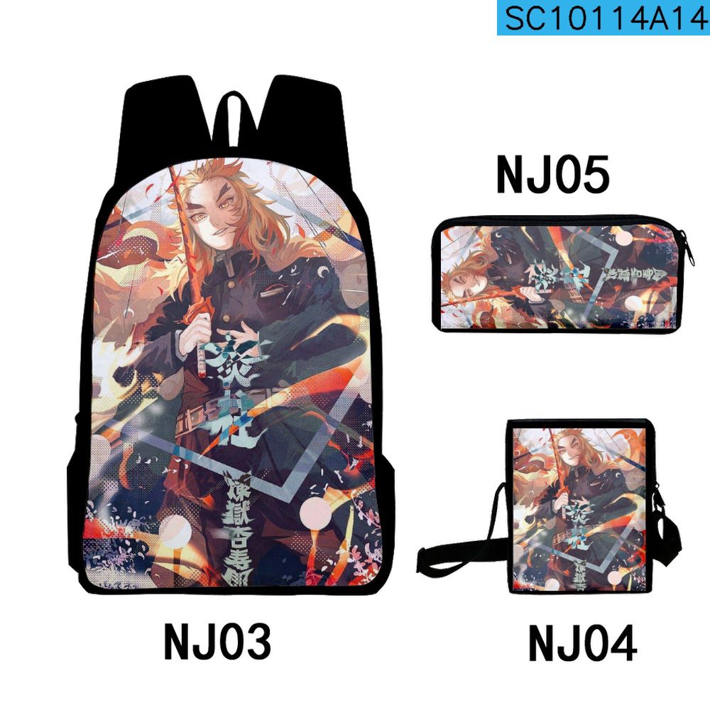 Brand New 3 Piece Anime Bagpack 