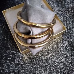 Gold Plated Bangle Bracelets 