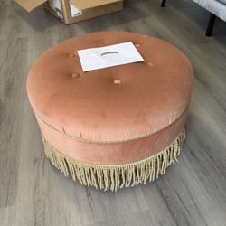 Peach Ottoman NEW 