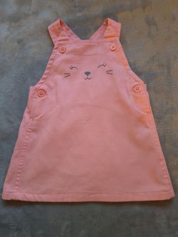 NEW! Baby Girl Overalls dress,  Size 6 months