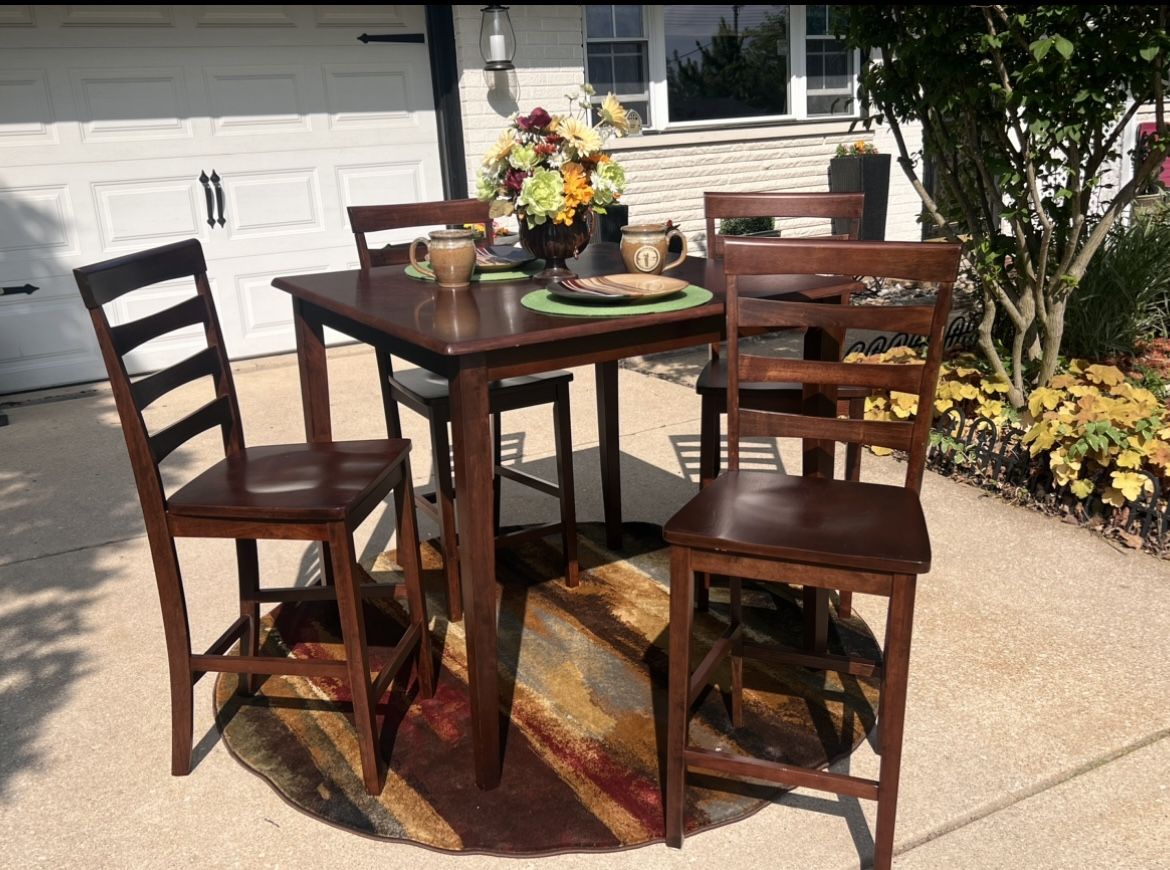 PUB DINING TABLE W/ CHAIRS