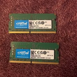 2x8gb (16gb Total) ddr4 Laptop Memory