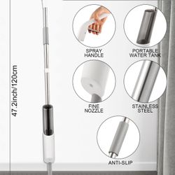 Spray Mop for Floor Cleaning Refillable Bottle with 2 Washable Reusable Microfiber Pads,Mop for Wooden, Bamboo,and Cement Floors Suitable for Both Hou