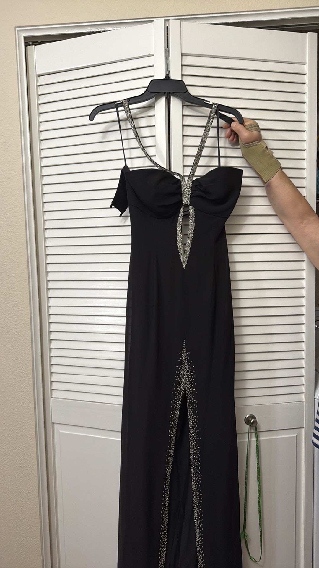Black Halter Top Dress