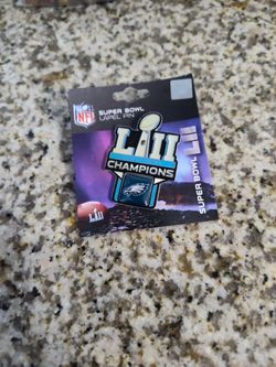 Super Bowl Label Pin