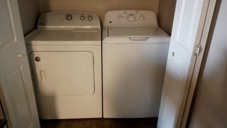 Whirlpool Dryer and GE Top-Load Washer Set