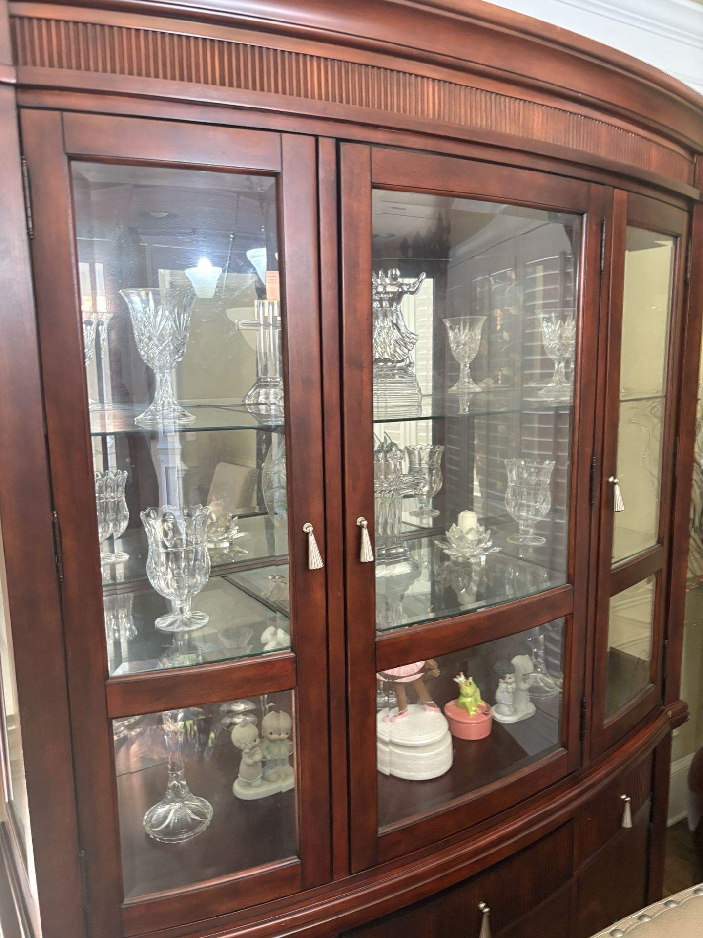 Two Piece China Cabinet 