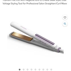 Faszin Hair Straightener 2 In 1 Straightener And Curler