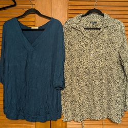 MATERNITY TOPS (2XL) - 2 long sleeve size XXL Maternity Tops