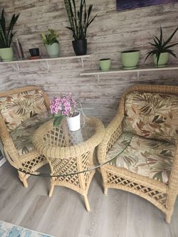 Genuine wicker set