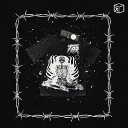 Men's and Women's Hellstar "Reach Your Inner Peace" Skeleton Print Graphic Tee