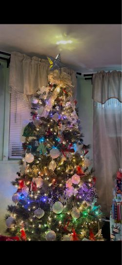 Beautiful 7-foot artificial Christmas tree