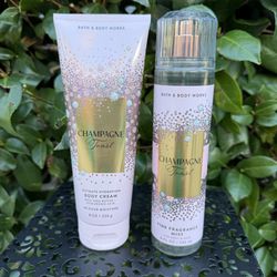 Bath & Body Works Champagne Toast Body Spray and Cream