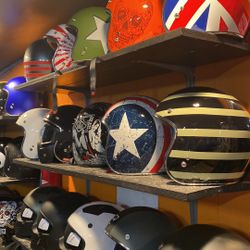Helmet New Open Face Dot Motorcycle Helmets Bobber Cafe Racer $75 +