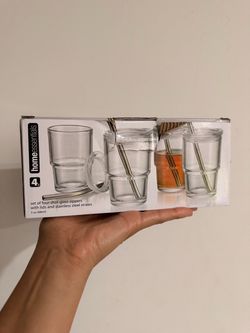 Set of 4 shot glass sippers