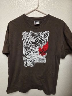 Dirt Bike Black t shirt FOX size L t shirt