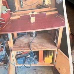 Hand Made Router Table (includes Router + Mutiple Bits