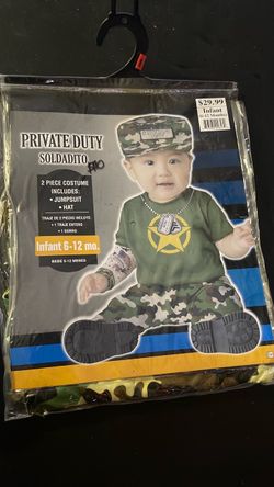 Infant army costume