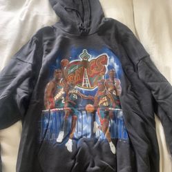 Large Sweater mitchell and ness supersonics hoodie payton and kemp Make A Offer 