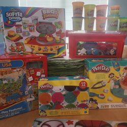 Play-Doh & Softee Dough Sets with USA Puzzle and more.
