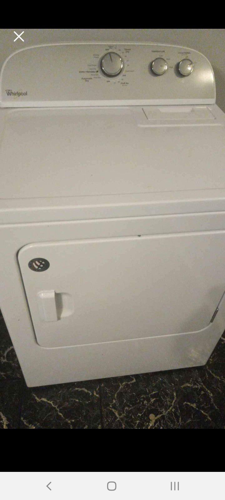 Super Capacity Whirlpool Dryer