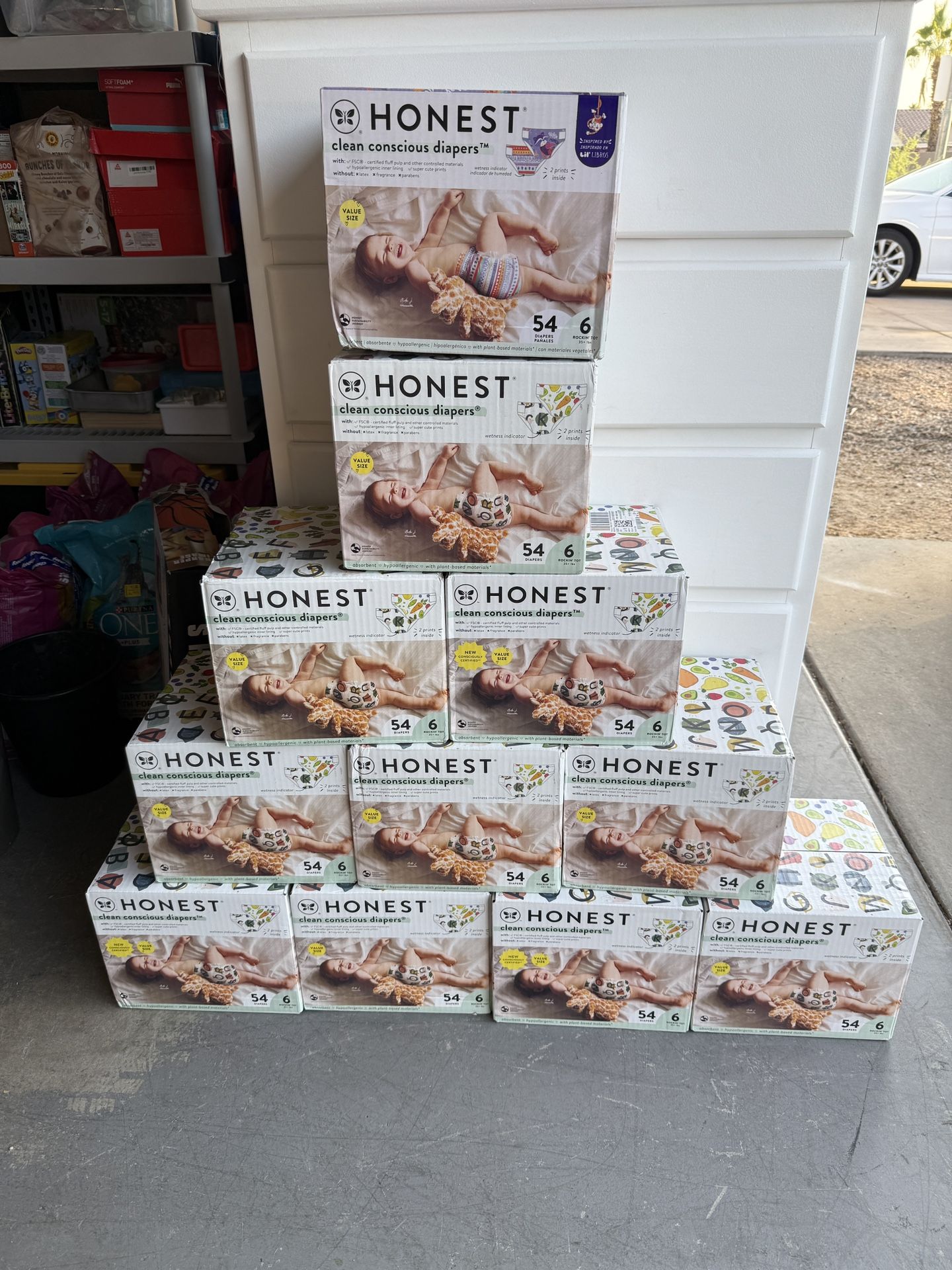 Honest Diapers Size 6 (Multiple Boxes Available)