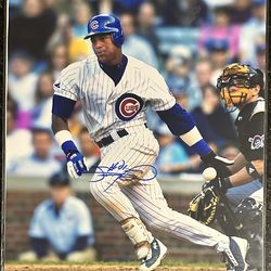 Sammy Sosa Signed Chicago Cubs 16x20 Photo Beckett