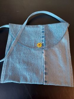 Handmade denim purse
