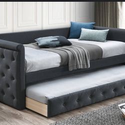 Twin/twin Day Bed With Trundle 3 Different Colors Available 