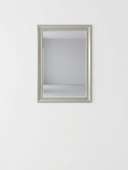 Rectangular Wall Mirror Silver Frame