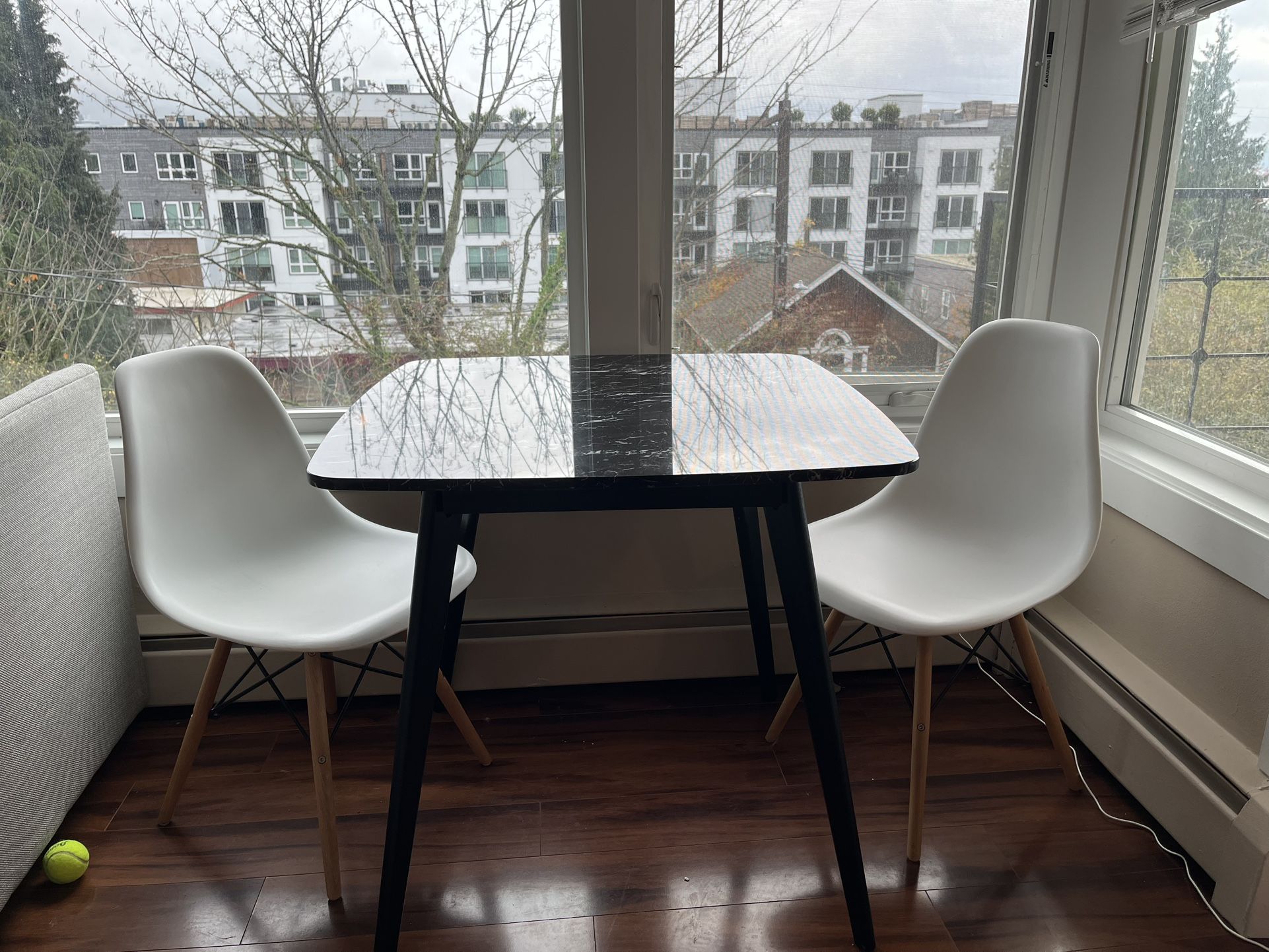 Article Black Marble Dining Table