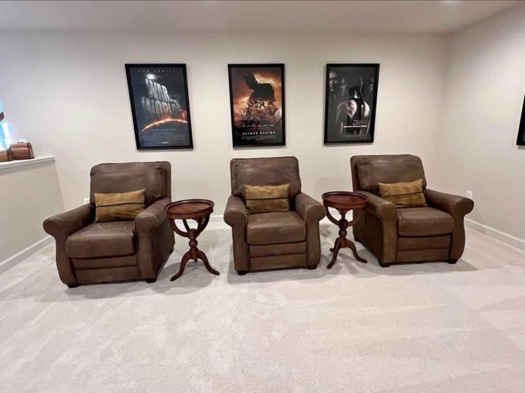 Leather recliners