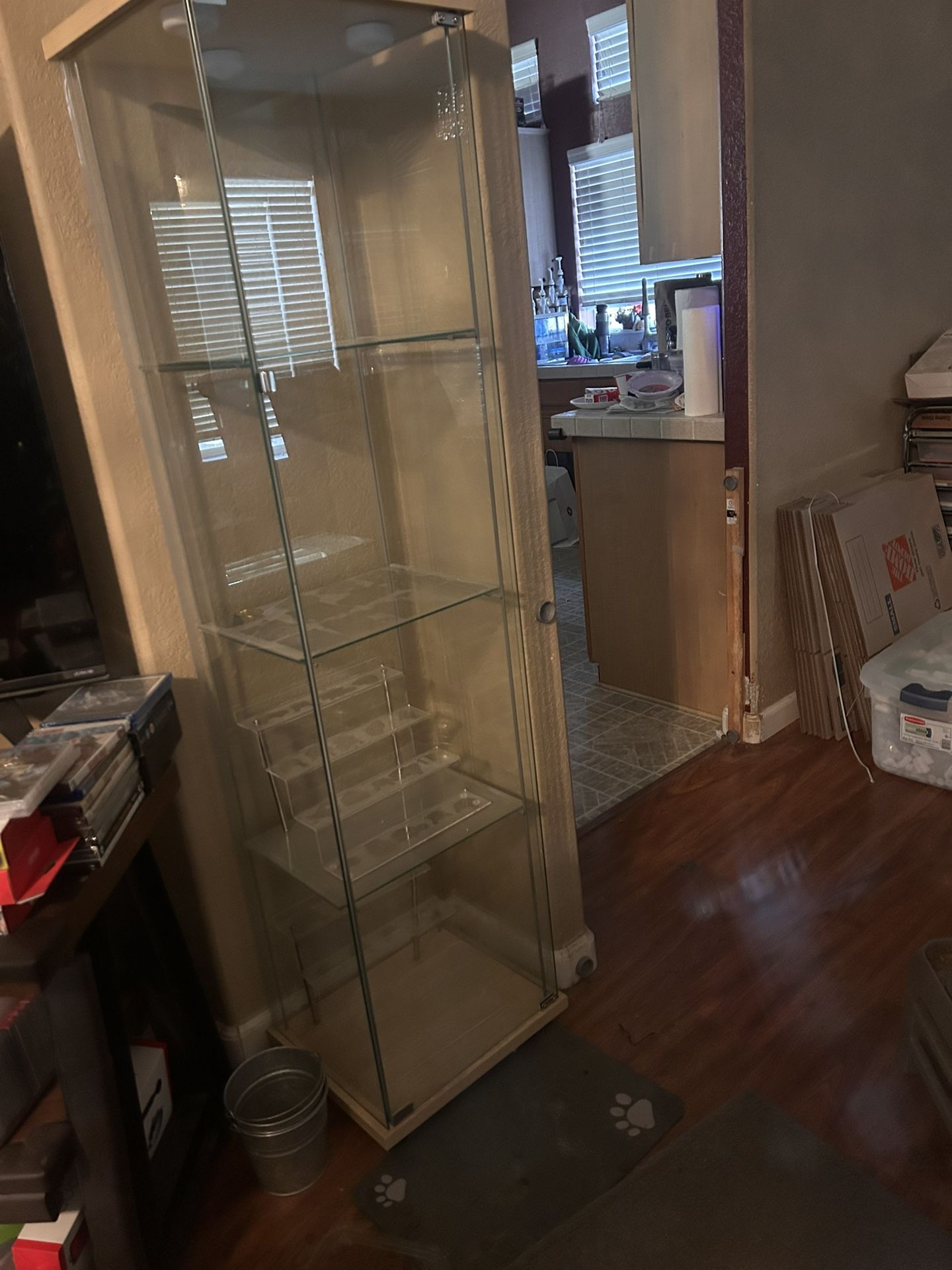 Glass curio Cabinets Single Door 3 Available 