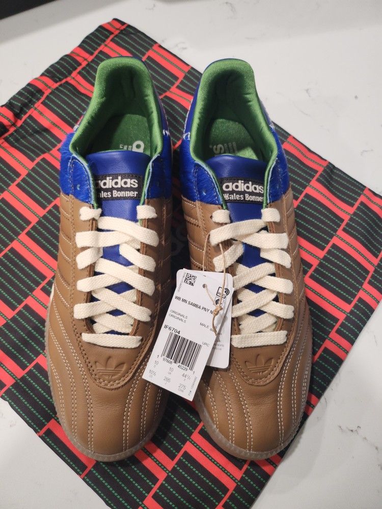 adidas Wales Bonner x Samba Millennium Nappa Pack - Brown Royal Blue