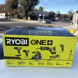 Ryobi 6 Tool Kit Combo (NEW)