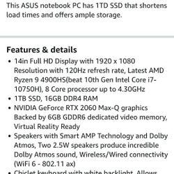 ASUS ROG Zephyrus G14 14" VR Ready 120Hz

