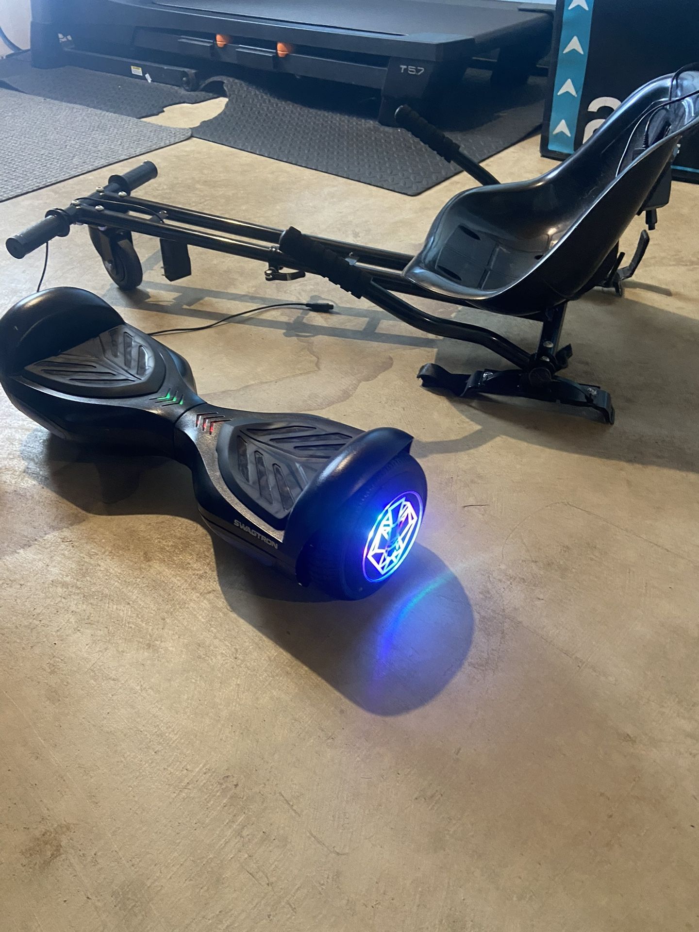 Swagtron Hoverboard And Seat - Main Image