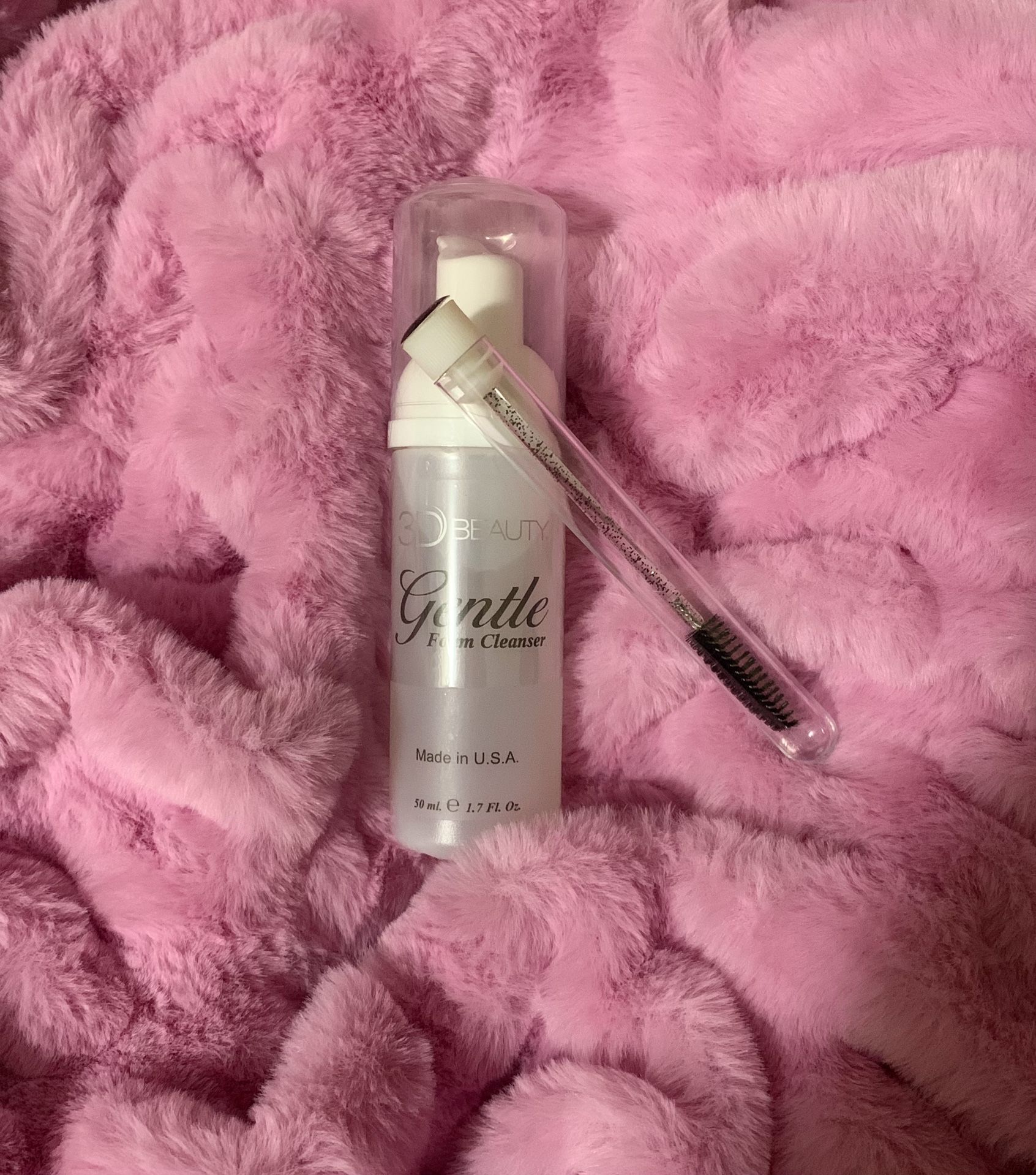New-Sealed✨ Made In U.S-Lash Extention Gentle Foam Cleanser With Sparkle Lash Brush💋
