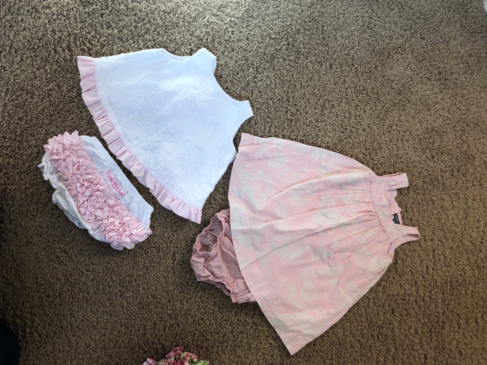 Baby Gap and Ruffle Butts dresses 12-18 months