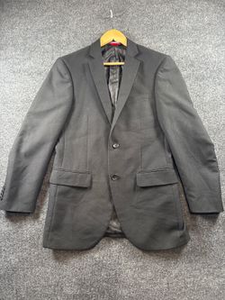 Lineage Men's Black Two Button Notch Lapel Blazer