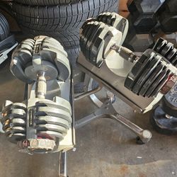 Bowflex Dumbbells 52.5 Lbs Each 