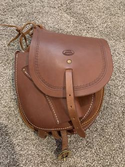 Todd Whisman Leather Saddle With Gun Holsters 