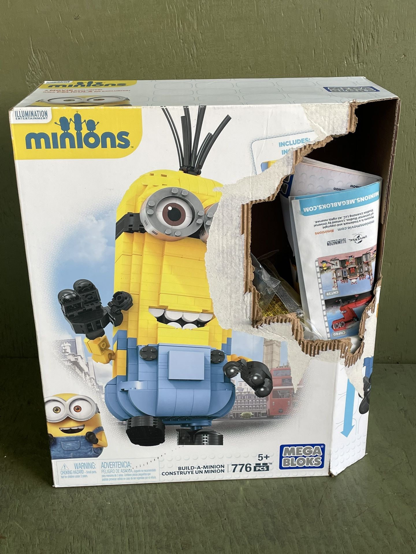 MEGA BLOCKS Minions Build-A-Minion 776 PCS Jumbo Kevin CNF59 New/Sealed