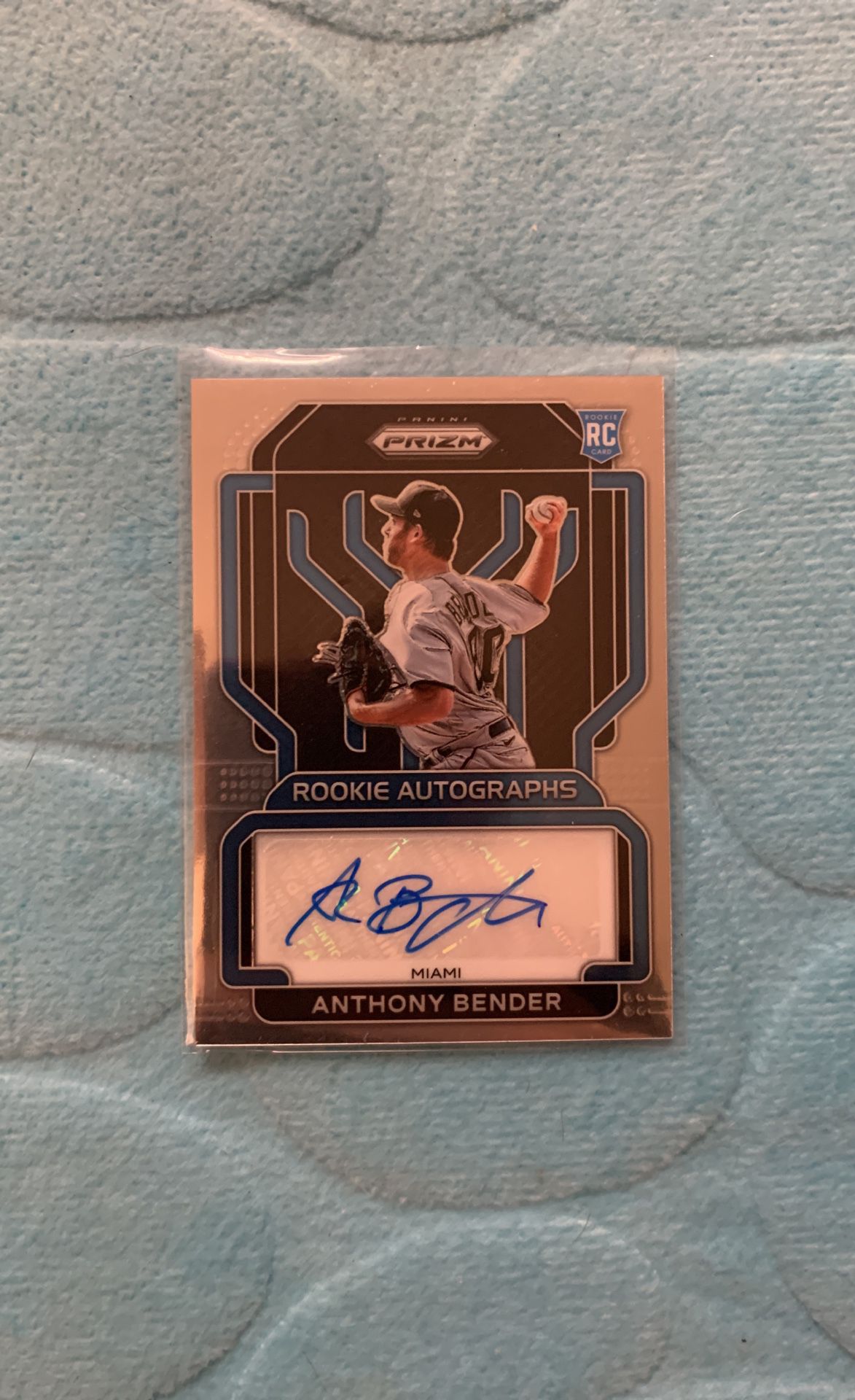 2022 Panini Prizm Baseball Anthony Bender #RA-AB Autographed Rookie Card