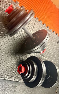Beast/Smooth Set of Cast Iron Adjustable Dumbbells Yes4All.  Brute W: 150 pounds