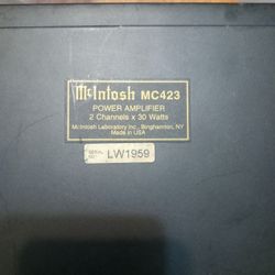 McIntosh MC423 Power Amplifer 2×30 Old School