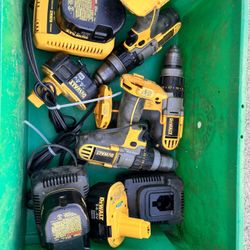 Lot Of 3 DeWalt DCD920 14.4V XRP 1/2” Cordless Drills 